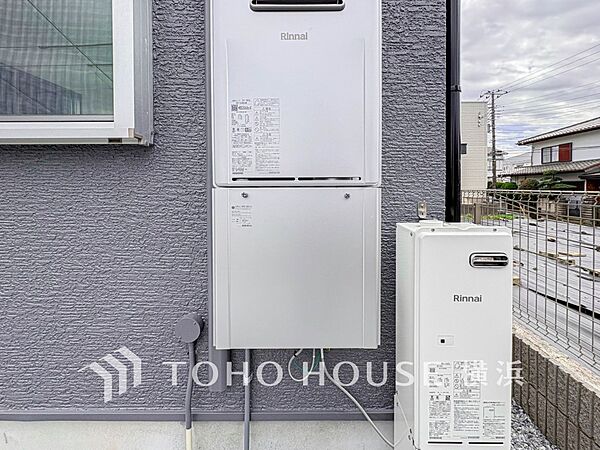 少ないガス量で効率よくお湯を沸かせる省エネ性の高い給湯器を完備。
