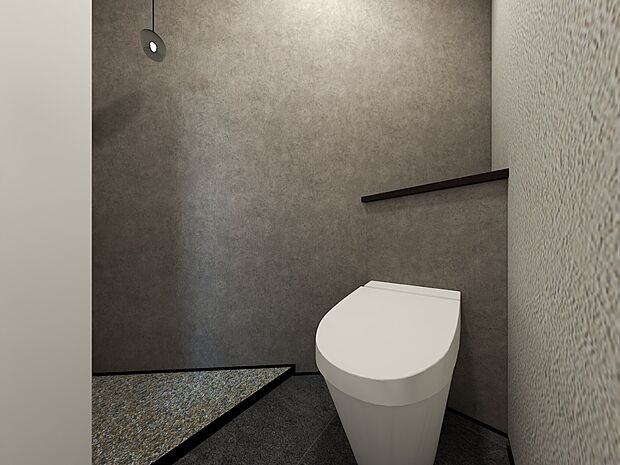 トイレ。(パースはイメージのため実際と色柄が異なる場合があります)