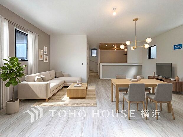 寛ぎとコミュニケーションを育む居心地のよい場所。(家具・装飾品はAI加工です)