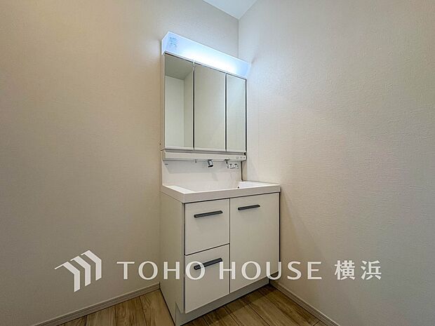 一日の始まりと終わりを心地よく演出してくれる、多彩な機能が備えられたパウダールーム。