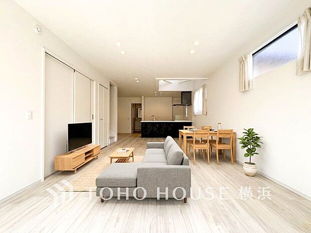 寛ぎとコミュニケーションを育む居心地のよい場所。(家具・装飾品等はAI加工です)