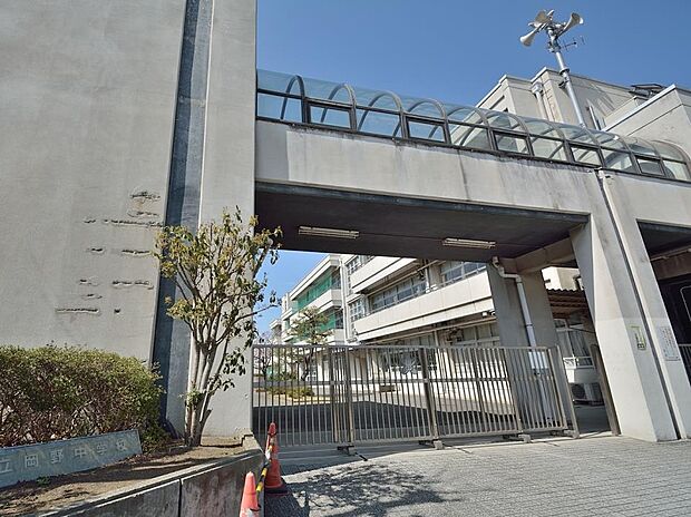 横浜市立岡野中学校 290m 徒歩4分。中学生の体力づくりにはぴったりの距離かもしれませんね。