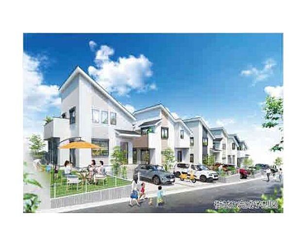 訪れる人の記憶に残るスタイリッシュな邸宅。（パースはイメージのため実際と色柄が異なる場合があります）