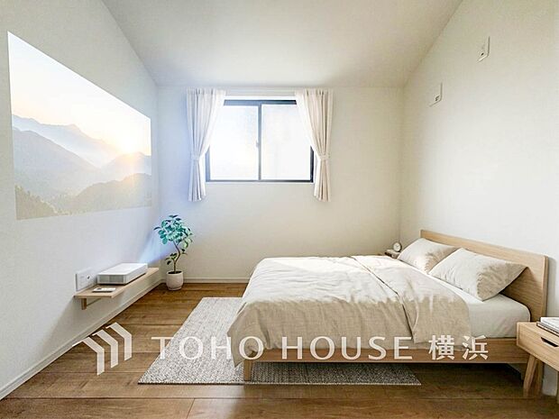 プライベートな自分時間を快適に過ごせるお部屋。（家具・装飾品等はAI加工です）