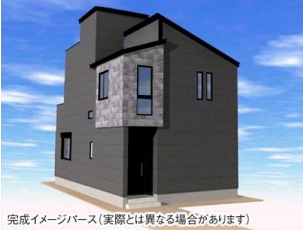 訪れる人の記憶に残るスタイリッシュな邸宅。（パースはイメージのため実際と色柄が異なる場合があります）