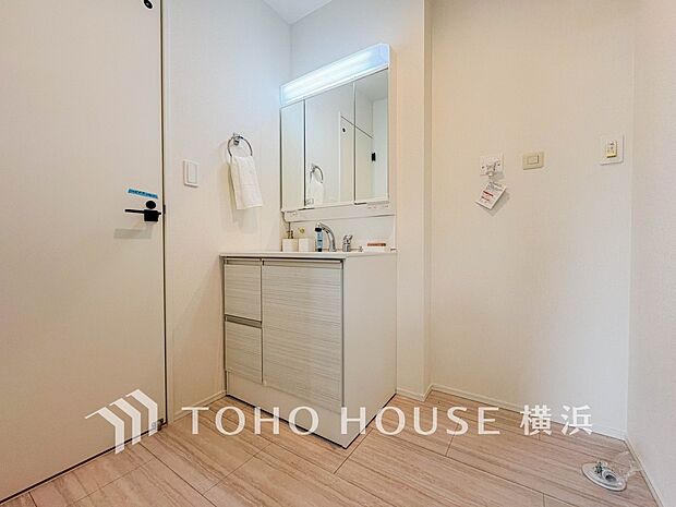 一日の始まりと終わりを心地よく演出してくれる、多彩な機能が備えられたパウダールーム。