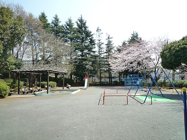 梅が丘第二公園　220m　思い切り走り回ることのできる広場もあり、様々な遊びが楽しめそうです。 