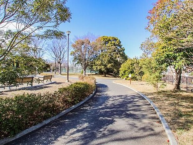 洋光台南公園　150m　野球場や芝生公園・遊具公園・プール・テニスコートなどと多目的に利用できるスポーツ公園です。 