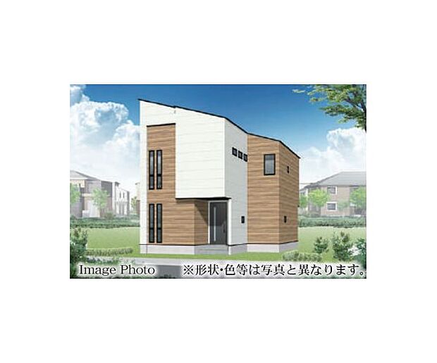 訪れる人の記憶に残るスタイリッシュな邸宅。（パースはイメージのため実際と色柄が異なる場合があります）