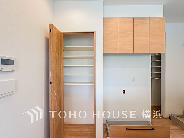 住まいの快適性を左右する収納は欲しい場所に使い勝手のよい収納を確保しています。