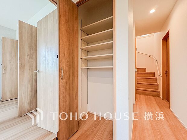 暮らし心地を大きく左右する収納を、適材適所に配置し使い勝手を考慮しました。