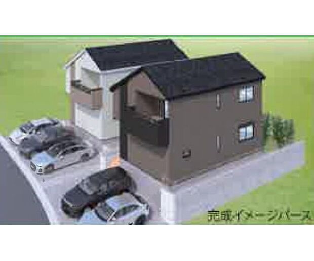 訪れる人の記憶に残るスタイリッシュな邸宅。（パースはイメージのため実際と色柄が異なる場合があります）