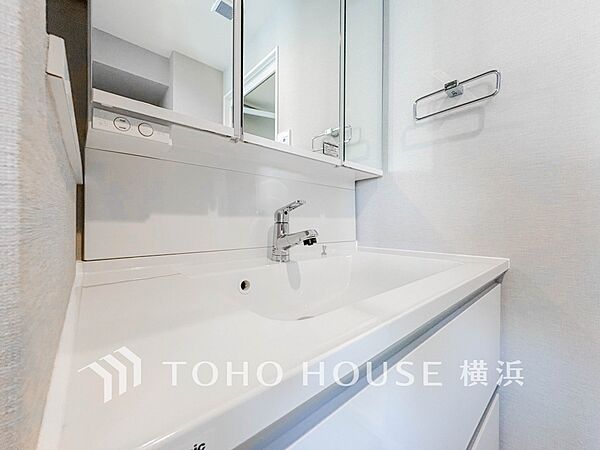 一日の始まりと終わりを心地よく演出してくれる、多彩な機能が備えられたパウダールーム。