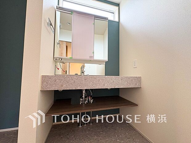 一日の始まりと終わりを心地よく演出してくれる、多彩な機能が備えられたパウダールーム。