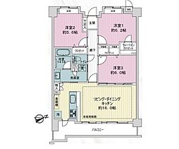 ライフレビュー矢向 3LDKの間取図画像