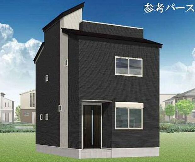 訪れる人の記憶に残るスタイリッシュな邸宅。(パースはイメージのため実際と色柄が異なる場合があります)