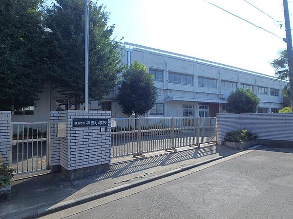 横浜市立神橋小学校　450m　徒歩6分。小学校が近いのは子育てファミリーにもおすすめのポイント。