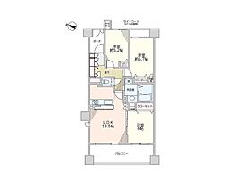 クリオ磯子弐番館 3LDKの間取図画像