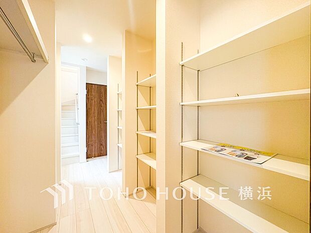 住まいの快適性を左右する収納は欲しい場所に使い勝手のよい収納を確保しています。