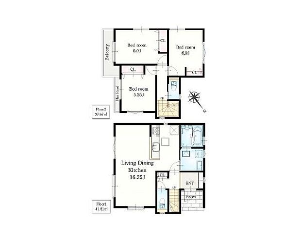 3LDK 建物面積79.48m2 土地面積97.87m2