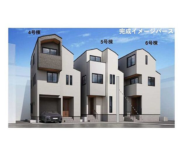 訪れる人の記憶に残るスタイリッシュな邸宅。(パースはイメージのため実際と色柄が異なる場合があります)