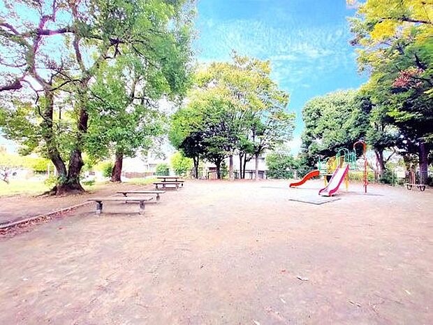 洋光台北公園 260m 広い芝生の広場や遊具があり休日にはご家族で楽しめる公園です。緑に包まれ心地よい風が吹き抜けます。