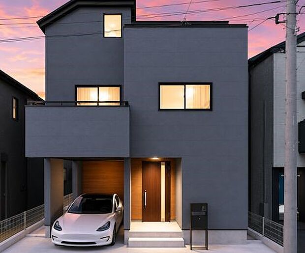 訪れる人の記憶に残るスタイリッシュな邸宅。(パースはイメージのため実際と色柄が異なる場合があります)