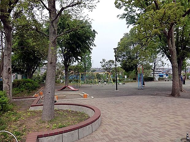 長津田柳下公園 350m 恩田川沿いにあり、手入れされた大きな花壇の花が目を楽しませてくれる公園。お子様が楽しめる遊具も充実。