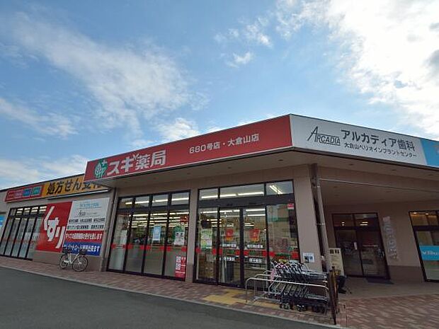 スギ薬局大倉山店 850m スーパーライフの敷地に併設されたドラッグストア。食品などのお買い物ついでに寄れる立地が嬉しい。