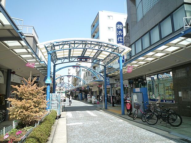 藤棚商店街　450m　下町的雰囲気を大切にしたアットホームな商店街。地域の方々も参加できるイベントが催されています。 