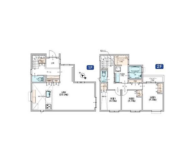 3LDK 土地面積119.54m2 建物面積93.57m2