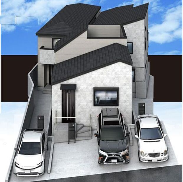良質な環境に暮らす永住の邸がここに誕生。（パースはイメージのため実際と色柄が異なる場合があります）