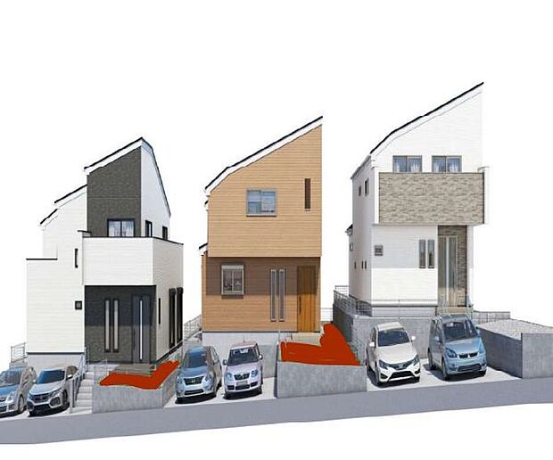 良質な環境に暮らす永住の邸がここに誕生。（パースはイメージのため実際と色柄が異なる場合があります）