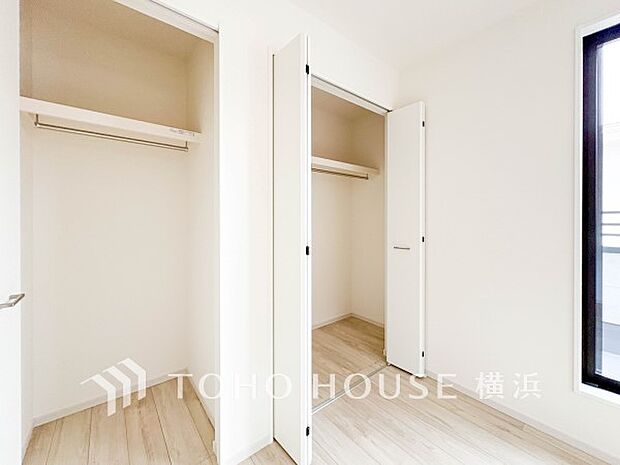 住まいの快適性を左右する収納は欲しい場所に使い勝手のよい収納を確保しています。