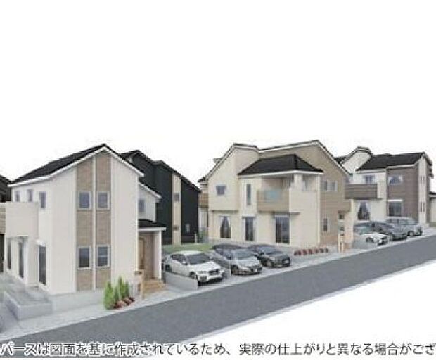 良質な環境に暮らす永住の邸がここに誕生。(パースはイメージのため実際と色柄が異なる場合があります)