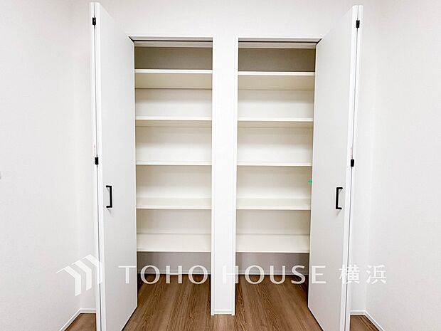 住まいの快適性を左右する収納は欲しい場所に使い勝手のよい収納を確保しています。