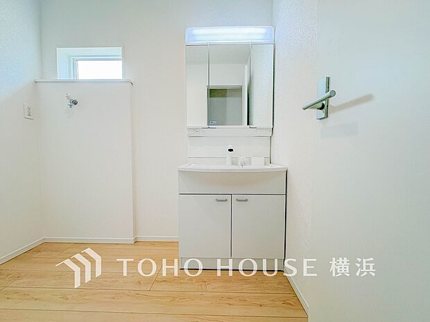 一日の始まりと終わりを心地よく演出してくれる、多彩な機能が備えられたパウダールーム。