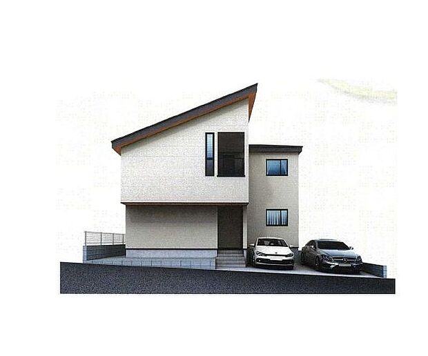 訪れる人の記憶に残るスタイリッシュな邸宅。(パースはイメージのため実際と色柄が異なる場合があります)