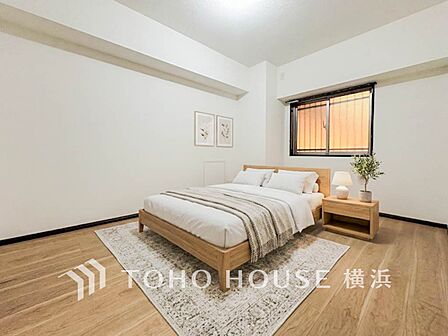 一日の疲れをいやしてくれる寝室。※生成AIによるイメージです。家具・小物は販売価格に含まれません。