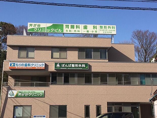 芹が谷クリニックビル　220m　歯科、整形外科、胃腸科（内科・外科）、薬局があります。無料駐車場が10台分あります。 