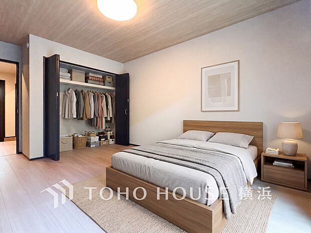 穏やかな寛ぎを届けるお部屋。※生成AIによるイメージです。家具・小物は販売価格に含まれません。