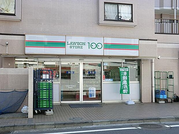 ローソンストア100高田東店　280m　近くにあるとちょっとした買い物にも便利ですね。 