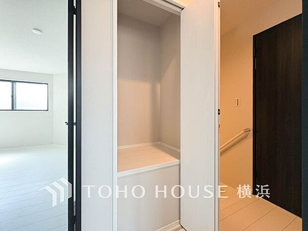 住まいの快適性を左右する収納は欲しい場所に使い勝手のよい収納を確保しています。