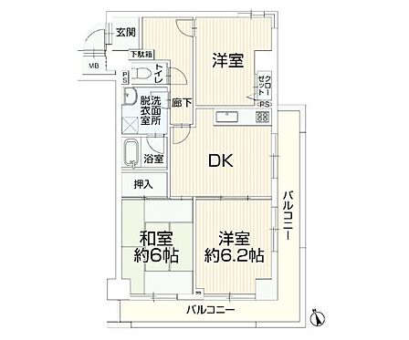 3DK 間取り