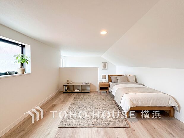 あると便利なロフト付き。※生成AIによるイメージです。家具・小物は販売価格に含まれません。