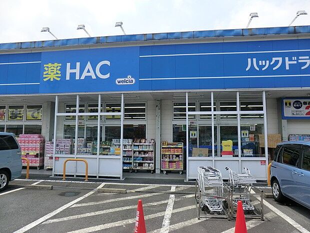 ハックドラッグ市沢店 850m お薬だけでなく日用品も安くて豊富なドラッグストアとしては、食品も充実。