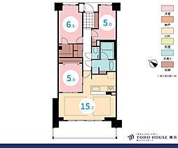 クレッセント新川崎エグゼ 3LDKの間取図画像