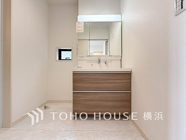 一日の始まりと終わりを心地よく演出してくれる、多彩な機能が備えられたパウダールーム。