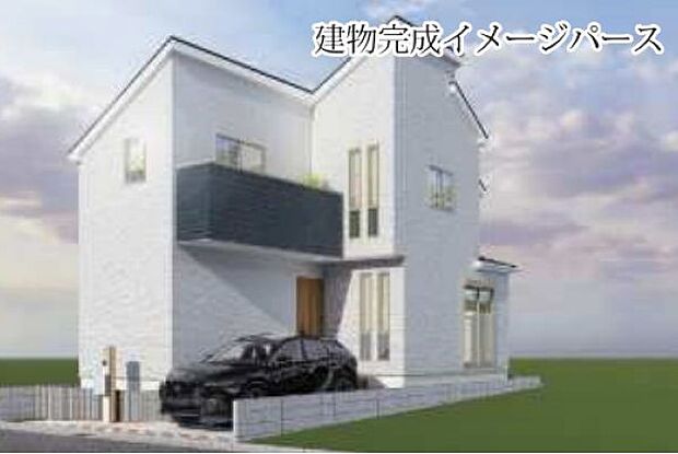 訪れる人の記憶に残るスタイリッシュな邸宅。（パースはイメージのため実際と色柄が異なる場合があります）