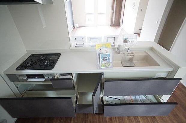 人工大理石ワークトップ。